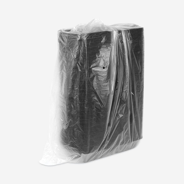 SmartLock Foam Hinged Lid Container, Sandwich, 5.8 x 5.8 x 3.3, Black, 504/Carton