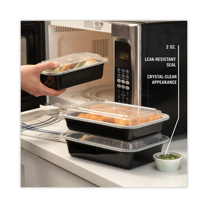 Plastic Portion Cup Lid, Fits 1.5 oz to 2.5 oz Portion Cups, Clear, 100/Pack, 24 Packs/Carton