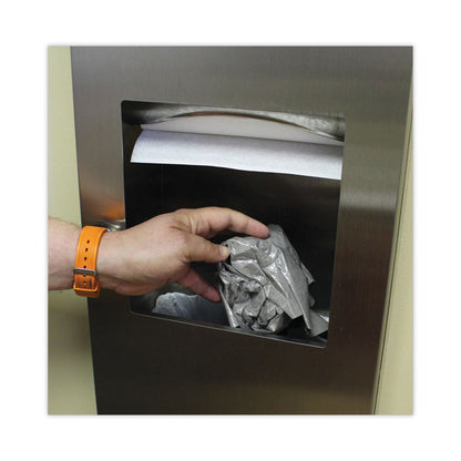 Komodo Urinal Mat, Shield-Shaped, Gray Smooth Surface, 18" x 20", 6/Carton