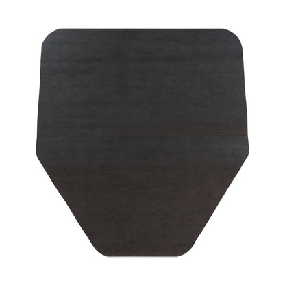 Komodo Urinal Mat, Shield-Shaped, Gray Smooth Surface, 18" x 20", 6/Carton