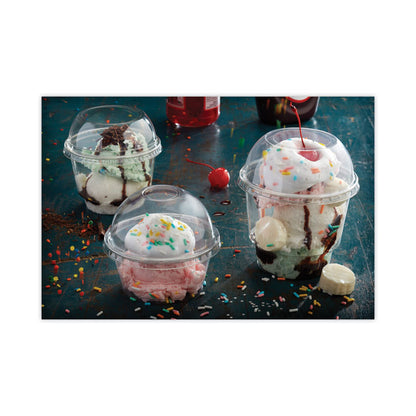 EarthChoice Strawless RPET Lid, Dome Lid, Fits 9 oz to 20 oz "A" Cups, Plastic, Clear, 900/Carton