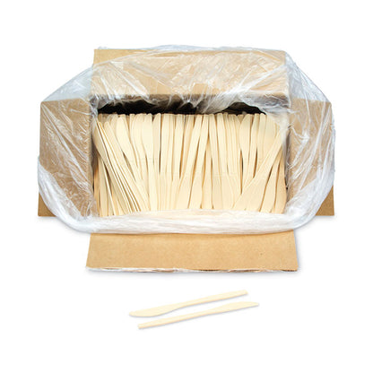 EarthChoice PSM Cutlery, Heavyweight Knife, Plastic, Tan, 1,000/Carton