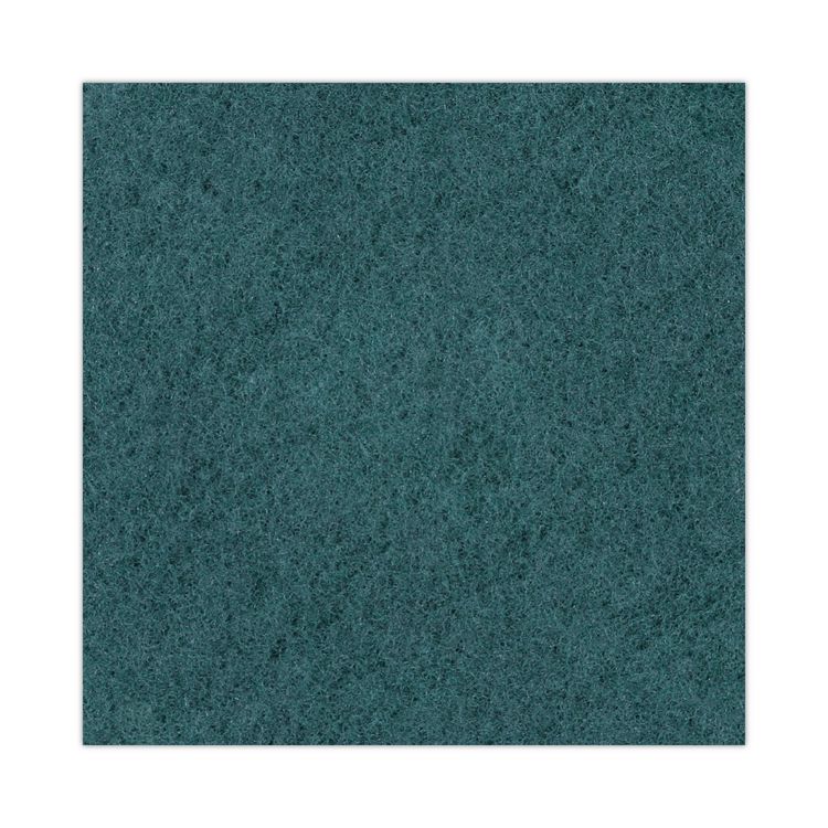 Heavy-Duty Scrubbing Floor Pads, 20" Diameter, Green, 5/Carton