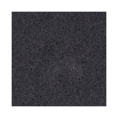 Stripping Floor Pads, 20" Diameter, Black, 5/Carton