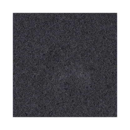 Stripping Floor Pads, 19" Diameter, Black, 5/Carton