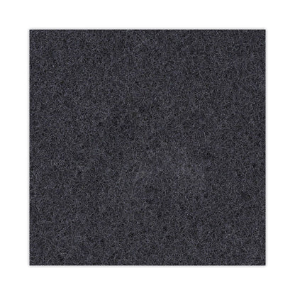 Stripping Floor Pads, 17" Diameter, Black, 5/Carton