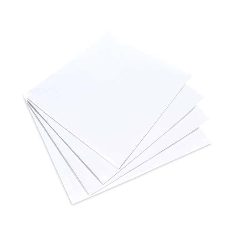 Walk-N-Clean 60-Sheet Pad Refill, White Tacky Adhesive Surface, Anti-Skid Backing, 30" x 24", 60 Sheets/Pad, 4 Pads/Carton