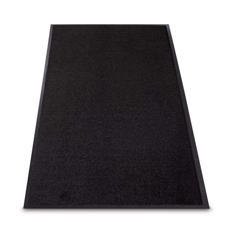 Rely-On Olefin Indoor Wiper Mat, Rectangular, Black Cut Pile Surface, 36" x 60"