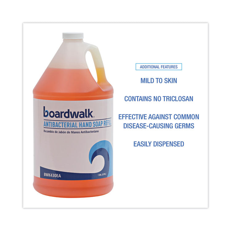 Antibacterial Liquid Soap Refill, Clean Scent, 1 gal Bottle, 4/Carton