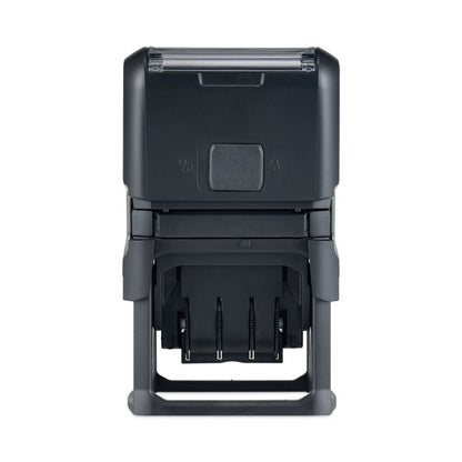 Printy Economy 5-in-1 Date Stamp, Self Inking, 1.63" x 1", Blue/Red