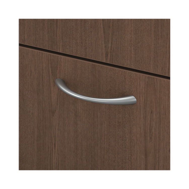 Mod Support Pedestal, Left or Right, 2-Drawers: Box/File, Legal/Letter, Sepia Walnut, 15" x 20" x 20"