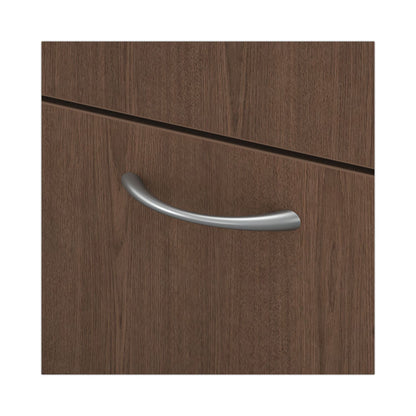 Mod Support Pedestal, Left or Right, 2-Drawers: Box/File, Legal/Letter, Sepia Walnut, 15" x 20" x 20"