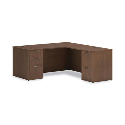 Mod Return Shell, Reversible (Left or Right), 42w x 24d x 29h, Sepia Walnut