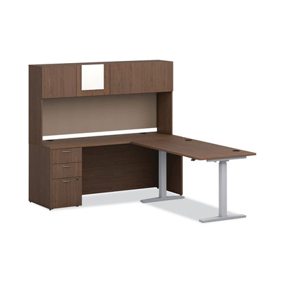Mod Laminate Doors for 72"W Mod Desk Hutch, 17.86 x 14.82, Sepia Walnut 2/Carton