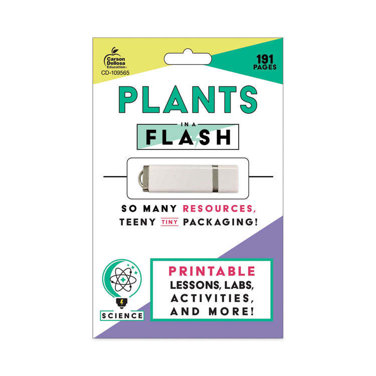 In a Flash USB, Plants, Grades K to 3, 191 Pages