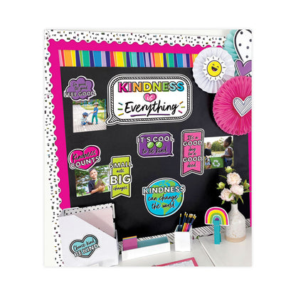 Rolled Borders, Straight Border, Back to School: Rainbow, 2.25" x 65 ft, Multicolor