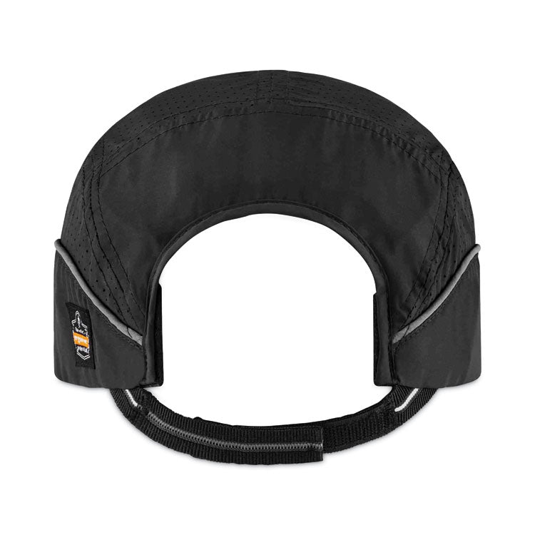 Skullerz 8965 Lightweight Bump Cap Hat with LED Lighting, Long Front Brim, One Size Fits Most, 0.01" Insert, Black