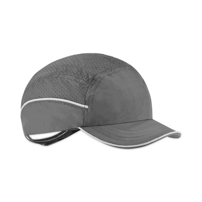 Skullerz 8965 Lightweight Bump Cap Hat with LED Lighting, Short Front Brim, One Size Fits Most, 0.01" Insert, Black