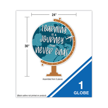 Motivational Bulletin Board Sets, 45-Piece Set, Learning Is a Journey, 30.1" x 24", Multicolor