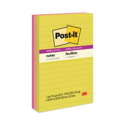 Note Pads in Summer Joy Collection Colors, 4" x 6", Note Ruled, Summer Joy Collection Colors, 90 Sheets/Pad, 3 Pads/Pack