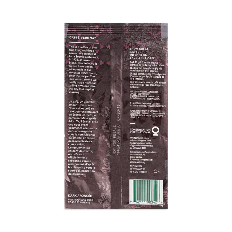 Coffee, Caffe Verona, 2.5 oz Packet, 18/Box