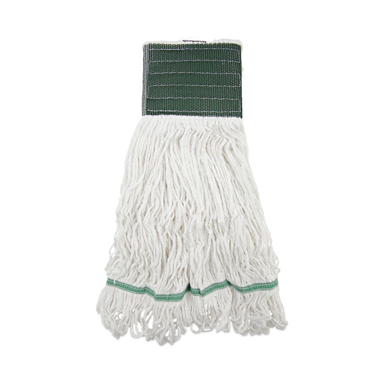 Saddleback Loop End Rayon Mop Head, Rayon, Medium, 14 oz, White, Dozen