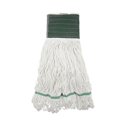 Saddleback Loop End Rayon Mop Head, Rayon, Medium, 14 oz, White, Dozen