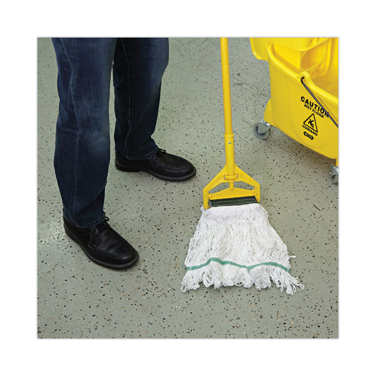 Saddleback Loop End Rayon Mop Head, Rayon, Medium, 14 oz, White, Dozen