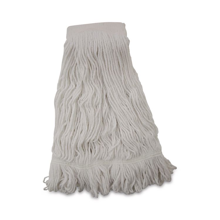 Mop Head, Pro Loop Web/Tailband, Premium Saddleback Head, Rayon, 24 oz., White, 12/Carton