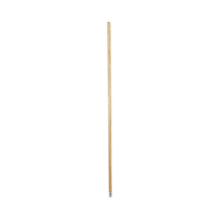 Lie-Flat Screw-In Mop Handle, 1.13" dia x 60", Natural