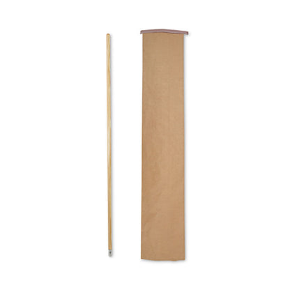 Lie-Flat Screw-In Mop Handle, 1.13" dia x 60", Natural