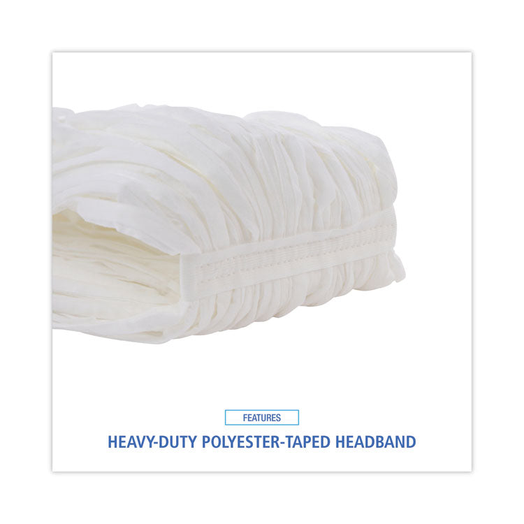 Nonwoven Cut End Edge Mop, Rayon/Polyester, #24, White, 12/Carton