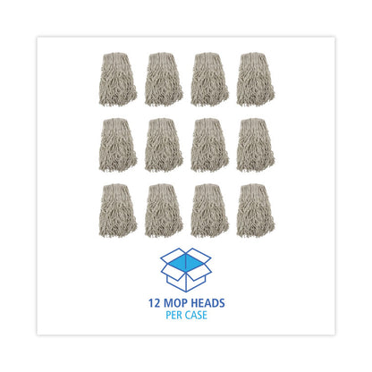 Cotton Mop Head, Cut-End, #32, White, 12/Carton
