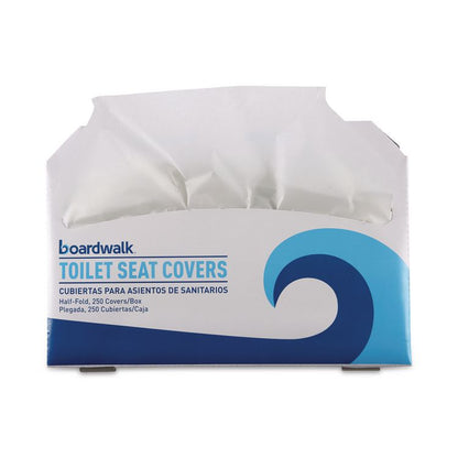 Premium Half-Fold Toilet Seat Covers, 14.17 x 16.73, White, 250/Sleeve, 4 Sleeves/Carton