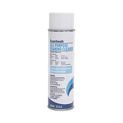 All-Purpose Foaming Cleaner with Ammonia, Fragrance-Free, 19 oz Aerosol Spray, 12/Carton
