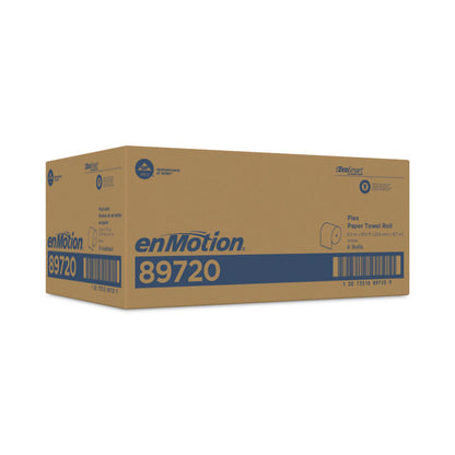 enMotion Flex Paper Towel Roll, 1-Ply, White, 8.2" x 550 ft, 6 Rolls/Carton