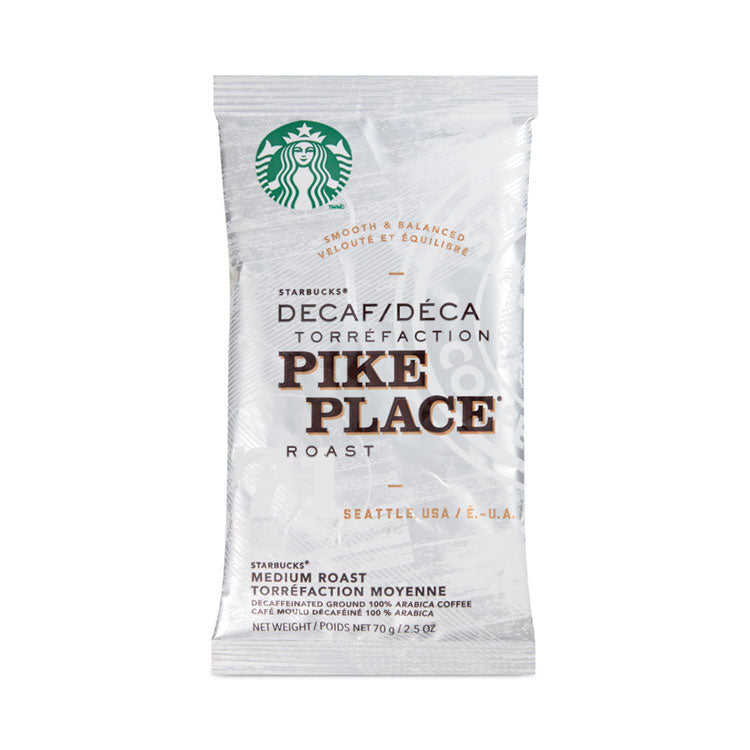 Coffee, Pike Place Decaf, 2.5 oz Packet, 72/Carton