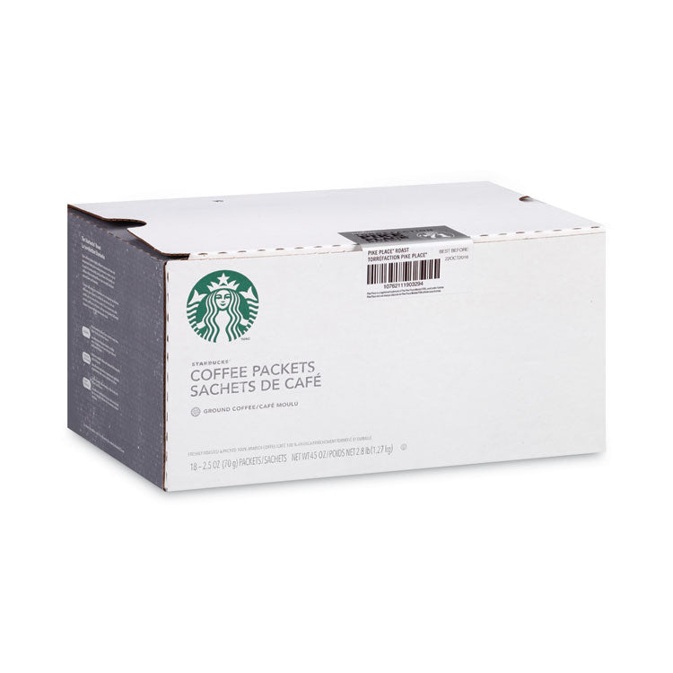 Coffee, Pike Place, 2.5 oz Packet, 18/Box