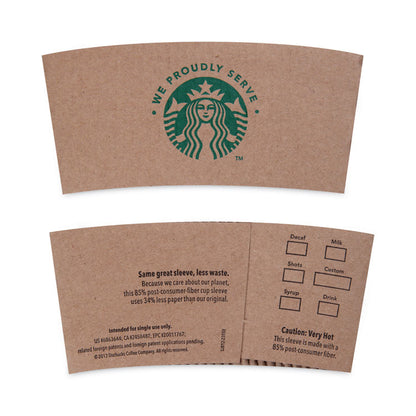 Cup Sleeves, Fits 12, 16, 20 oz Hot Cups, Kraft, 1,380/Carton