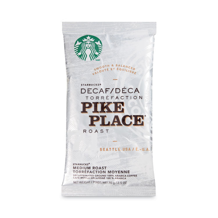 Coffee, Pike Place Decaf, 2.5 oz Packet, 18/Box
