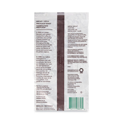 Coffee, Pike Place Decaf, 2.5 oz Packet, 18/Box