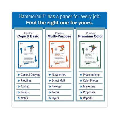 Premium Laser Print Paper, 98 Bright, 3-Hole, 24 lb Bond Weight, 8.5 x 11, White, 500/Ream