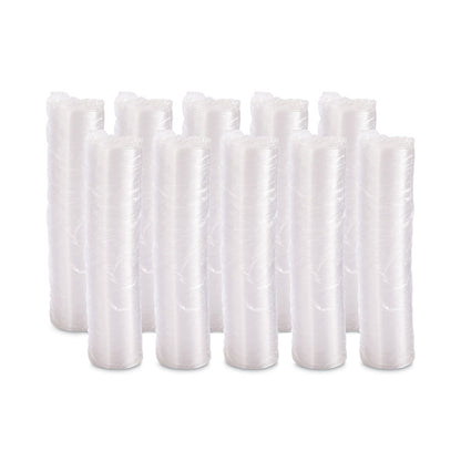 Non-Vented Container Lids, Clear, Plastic, 100/Pack, 10 Packs/Carton