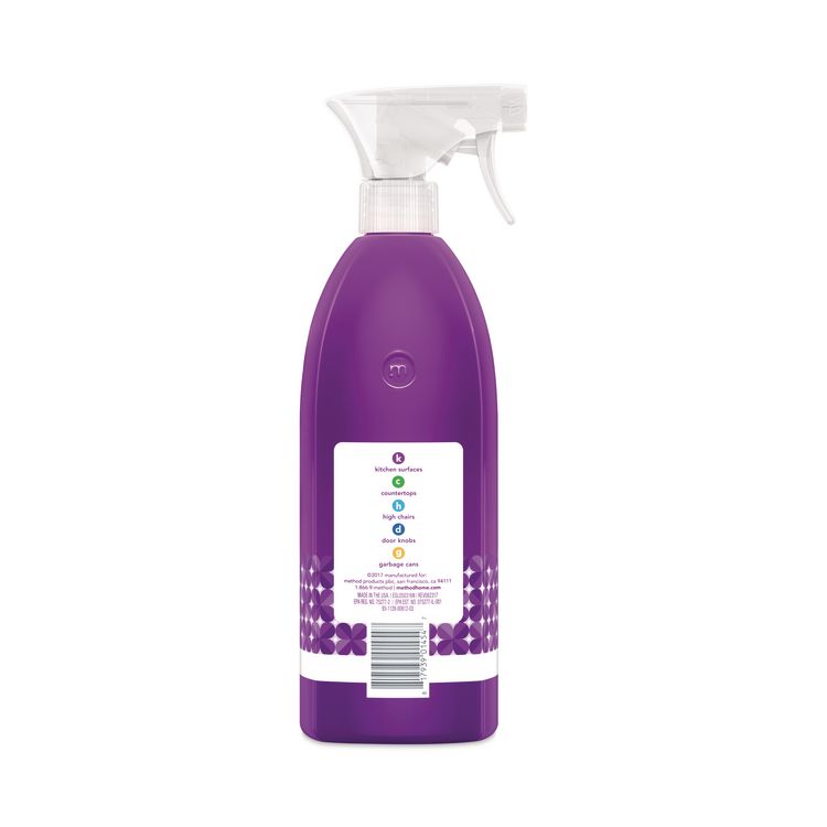 Antibac All-Purpose Cleaner, Wildflower Scent, 28 oz Spray Bottle, 8/Carton