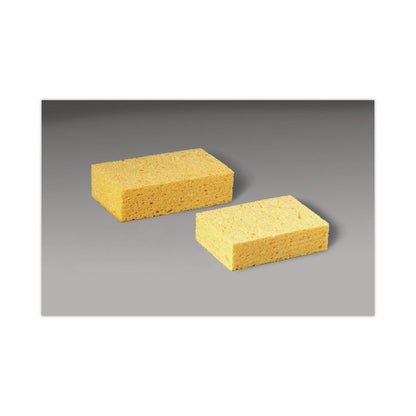 C41 Extra Large Commercial Sponge, 7.5 x 4.3, 2" Thick, Yellow, 24/Carton