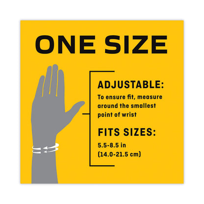 Adjustable Reversible Splint Wrist Brace, Fits Wrists 5.5" to 8.5", Black
