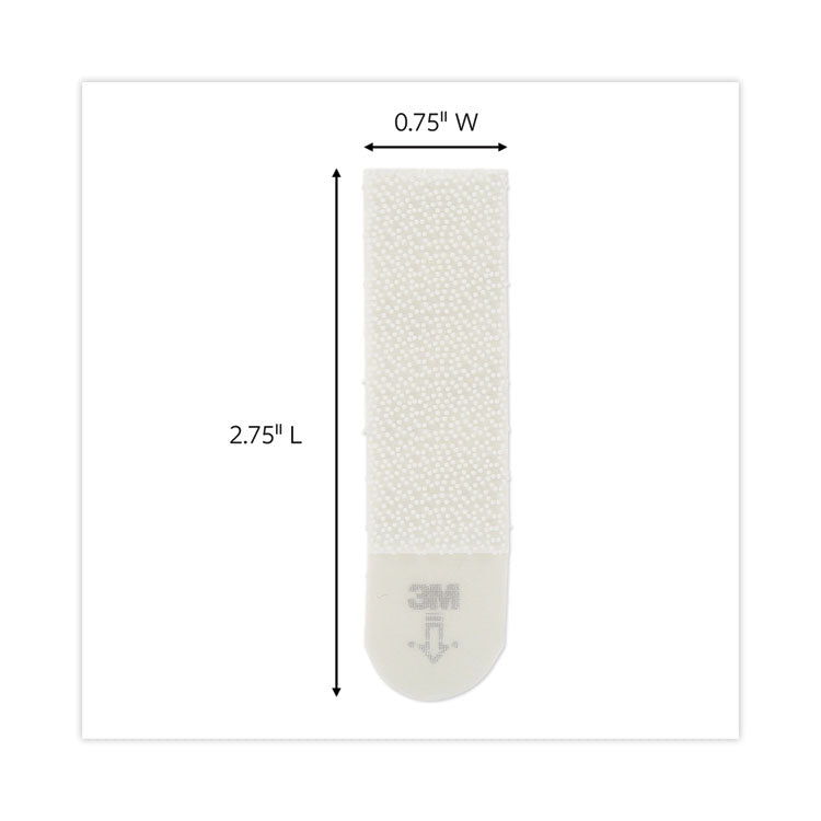 Damage-Free Hanging Picture Hanging Strip Pairs, Holds Up to 2.5 lb, Medium: 0.75" x 2.75", White, 132/Pack
