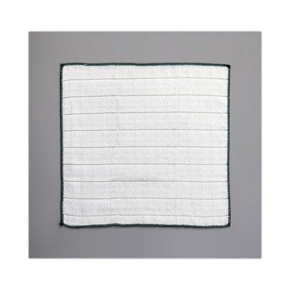 Kitchen Cleaning Cloth, Microfiber, 11.4 x 12.4, White, 2/Pack, 12 Packs/Carton