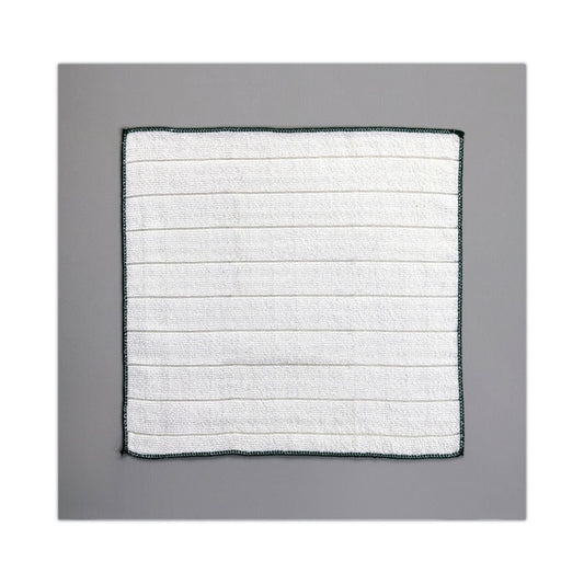 Kitchen Cleaning Cloth, Microfiber, 11.4 x 12.4, White, 2/Pack, 12 Packs/Carton