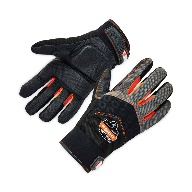 ProFlex 9001 Full-Finger Impact Gloves, EN388: 1121X, 2X-Large, Black, Pair